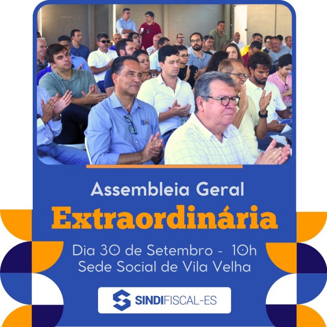 Assembleia Geral Extraordinária será realizada no dia 30 de setembro!